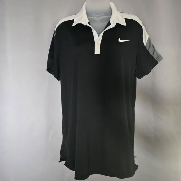 NIKE Dri-FIT Tour Contrast Golf Polo Shirt - Picture 2 of 7